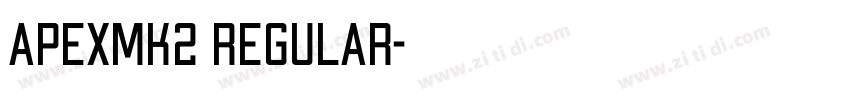 ApexMk2 Regular字体转换